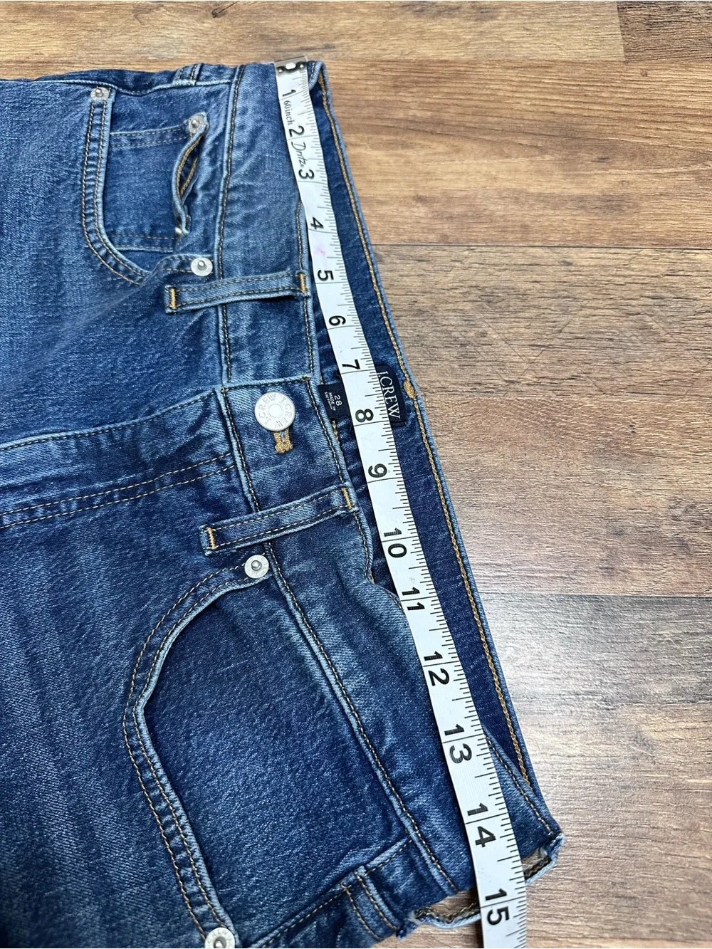 J. Crew Wide-Leg High-Rise Jeans in Deep Blue Wash